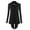 Black, variant on Women's Draped Open Front Cardigan XXL HEATHER_DARK_GREY