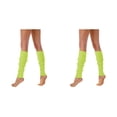 thumbnail image 1 of (2-Pack) Rinsvye 80S 90S Leg Warmers Socks for Women Neon Ribbed Women Sock Leg Socks Stylish Accessories Womens Compression Socks Colorful Fluorescent Wool Knitted Hiking Socks Men Sock Sleeves, 1 of 4