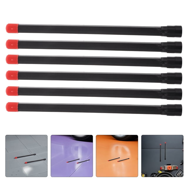 COSMOBETTY 10Ud Extensores De Válvula Para Neumáticos Tubo De Plástico Negro Para Inflado Universal