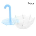 thumbnail image 4 of Dekaim Candy Box 24Pcs Innovadora Forma de Paraguas Contenedor de Caja de Dulces de plástico para Boda Fiesta de cumpleaños de bebé(Azul Claro), 4 of 8