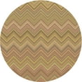 thumbnail image 1 of Ahgly Company Indoor Round Patterned Light Brown Area Rugs, 5' Round, 1 of 6