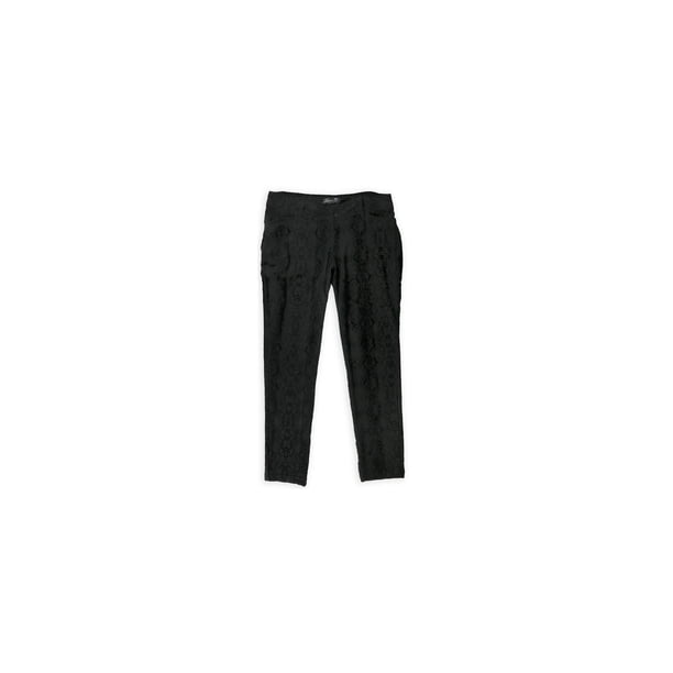 Seven 7 Pantalones casuales de terciopelo para mujer, Negro, 8