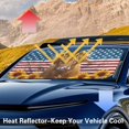 thumbnail image 6 of HUIACONG Car Windshield Sun Shade All Season Windshield S Foldable Sunshade UV Reflective Heat Protection Keep Interior Cool Heat and UV Protection UV Coating Vans Front Window Truck Pickup, 6 of 7
