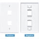 thumbnail image 3 of Paquete de 6 Placas de Pared Ethernet de 2 Puertos, Cat6 Hembra A Hembra Conector de Pared RJ45 Acoplador en Línea Salida de Pared,, 3 of 5