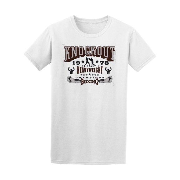 Knockout Heavyweight Boxing T-Shirt Men -Image by Shutterstock, Male x-Large