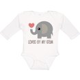 thumbnail image 3 of Inktastic Loved by My Gram Grandchild Boys or Girls Long Sleeve Baby Bodysuit, 3 of 5