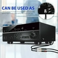 thumbnail image 4 of 2 RCA Female to 3.5mm Male Stereo Plug Cable Y Shape Audio Jack Adapter Cable, 4 of 8