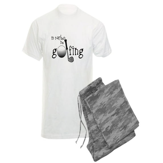CafePress - Id Rather Be Golfing Pajamas - Men's Light Pajamas