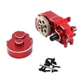 thumbnail image 2 of Repuestos de caja de cambios de transmisión completa para coche RC, modificación de metal, piezas de coche RC Rojo, 2 of 9