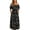 Black-1, variant on Bohemian Dress for Women Off Shoulder Summer Vacation Dresses with Pocket Short Sleeve Casual Ruffle Floral Dress Black-1 M