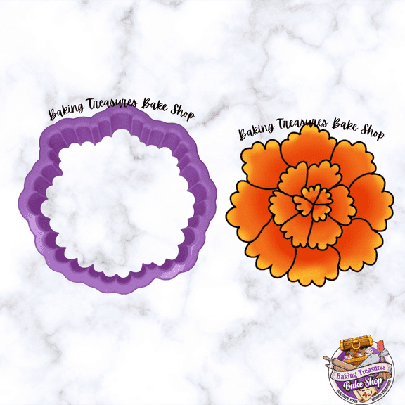 Cempasuchil - Marigold Flower Cookie Cutter