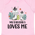 thumbnail image 4 of Inktastic Zebra My Babushka Loves Me Boys or Girls Baby Bodysuit, 4 of 5