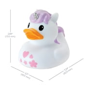 Infantino Fun Time Duck Baby Bath Toy, Squeezable Floating Duck, BPA-Free, Infant & Toddler Bath Toy, Unicorn
