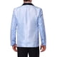 thumbnail image 3 of INSPIRE CHIC Blazers para Hombre con Solapa Metálica y Un Botón, Estilo de Fiesta, Brillantes, Talla 2XL, Azul, 3 of 4