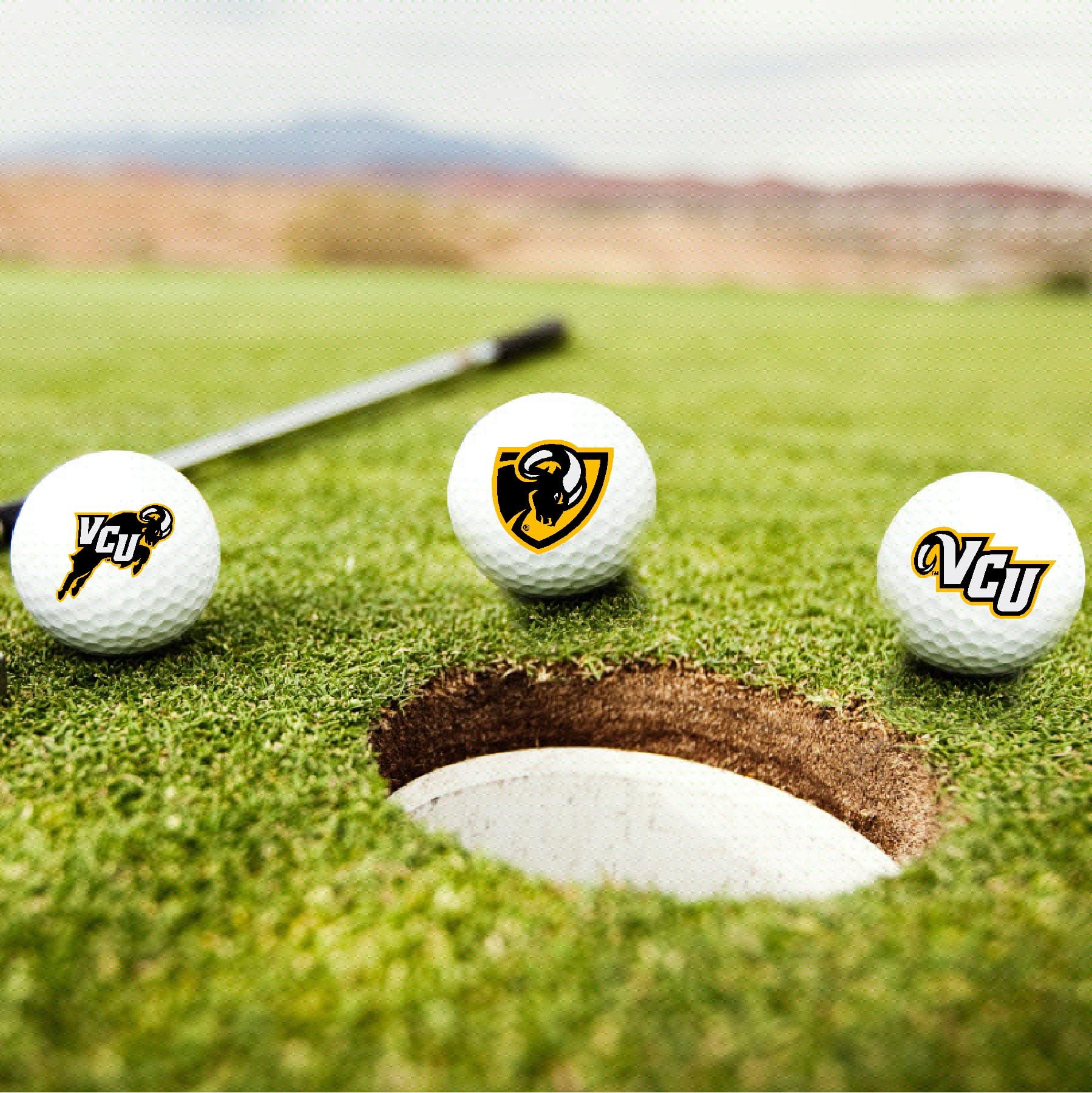 Virginia Commonwealth University Rams Logo Edition Officially Licensed NCAA Taylormade Distance+ Golf Balls 12-Pack (Dozen)