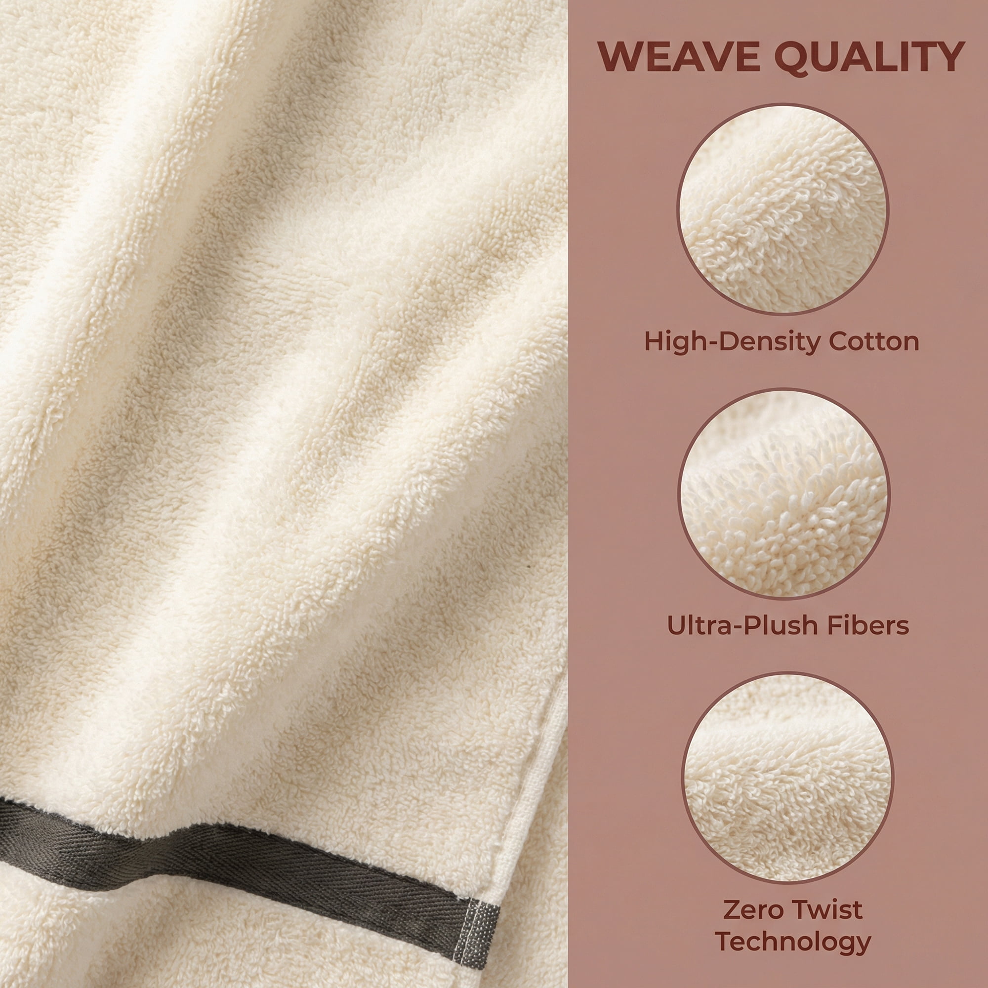 Unique Bargains Ultra Soft Highly Absorbent Coral Fleece Bath Towel Beige 63" x 31"
