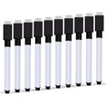 thumbnail image 1 of 10 pieces of erasable whiteboard felt, dry erasable whiteboard marked with low odor stone felt, black pen, suitable for home, office, or school, 1 of 5