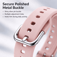 thumbnail image 3 of LEHOZIHEQ Silicone Watch Band, with Metal Buckle, Replacement Wrist Strap 3 41mm, Soft Comfortable Watch Accessory for Smart Watch Daily Use, 3 of 8