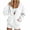 White-1, variant on Women's Button Up Sweatshirt Open Front V Neck Long Sleeve Jackets Button Down Cardigan Jacket, Trendy Solid Color Sweatshirts, With Pockets, Fall Fashion Clothes, Daily Wear, Loungewear