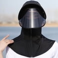 thumbnail image 4 of Fewfanhot Full Face UPF Sun Protection Hood Hat, Detachable Visor Shield Breathable Neck Shoulder Cover for Cycling Driving Fishing, 4 of 6