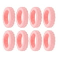thumbnail image 1 of Unique Bargains Housse de Roues de Valise, Ensemble de 8 Housses en Silicone pour Roues de Bagage Cabine, Housses de Roues de Valise, Rose, 1 of 7