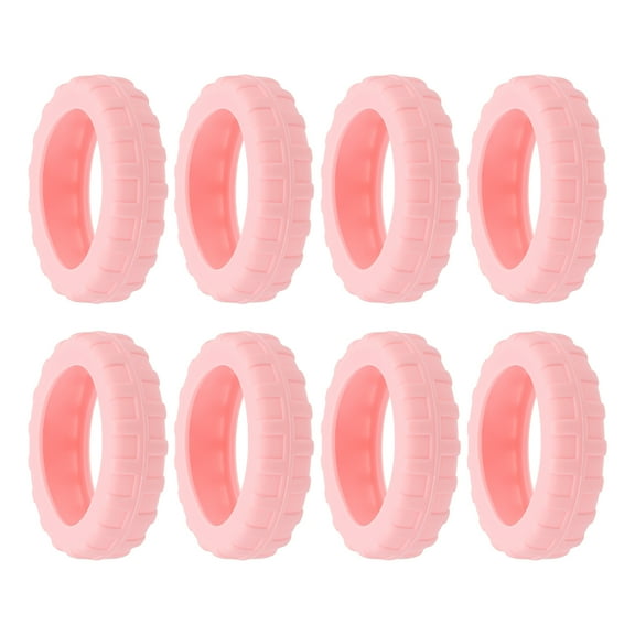 Uxcell Luggage Suitcase Wheels Cover, 8 Pack Silicone Carry on Luggage Wheels Cover Suitcase Wheel Covers, Pink