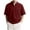 Wine, variant on Mens Shirts Short Sleeve Quarter Zip Golf Shirt Vintage Solid Collared Tshirt Loose Fit Casual Stylish Tops