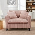 thumbnail image 2 of Leumius Accent Chair Armchair,Comfy Upholstered Single Sofa Chair with 2 Pillow for Living Room,Bedroom,Pink, 2 of 8