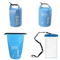 thumbnail image 1 of jinwen Waterproof Dry Bag 10L 5L 2L PVC Floating Backpack & Phone Case - Fit for Fishing, Boating, Kayaking, Surfing, Rafting, Camping and Canoeing Blue, 1 of 9