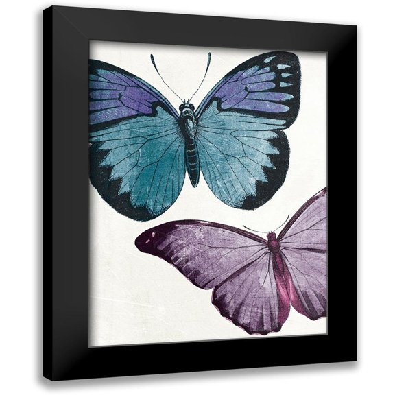 Grey, Jace 12x14 Black Modern Framed Museum Art Print Titled - Butterfly High One