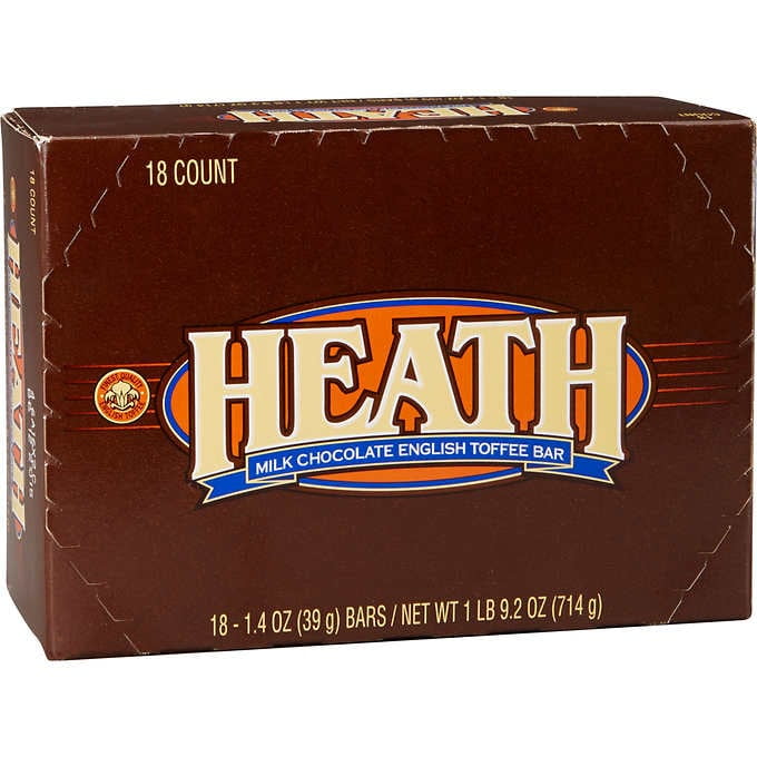 HEATH Toffee Bar, 1.4 oz, 18 Count