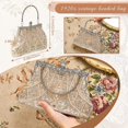 thumbnail image 2 of Bolsos de mano de noche con cuentas Vintage de los años 20, bolso de mano con solapa, bolso de mano para mujer, accesorios formales para fiestas de boda de los años 20, 2 of 5