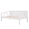 thumbnail image 5 of JINS&VICO Twin Daybed Twin Size Daybed Frame Solid Wood Daybed Wooden Daybed Frame Wood Slats Support No Box Spring Needed Bedroom Living Room Furniture, White, 5 of 7
