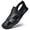 Black, variant on Men'S Sandals Soft Sole Summer Anti-Slip Hollow Breathable Casual New Men'S Toe-Post Beach Shoes Men Shoes