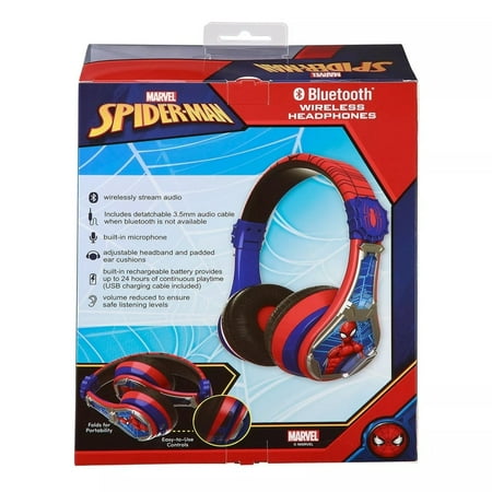 eKids - Spider-Man 3 Bluetooth Headphones - red