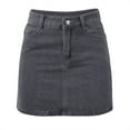 thumbnail image 5 of SRZYMJ Women's Denim Mini Skort High Waisted Stretch Casual Jean Skirt Shorts, 5 of 5