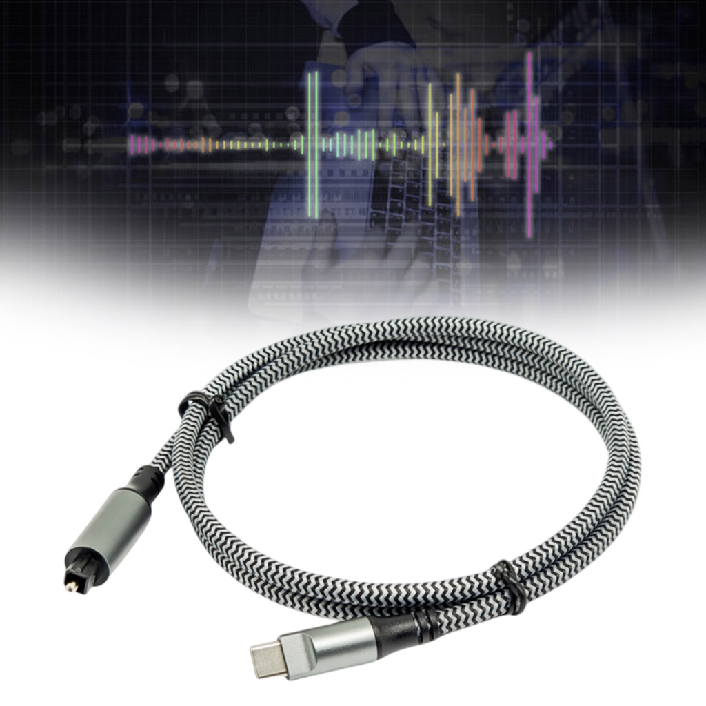 Fiber Optical Digital Sound Cable USB C To SPDIF Converter Transmission Adapter
