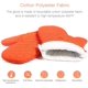 thumbnail image 2 of Guantes de silicona para horno, resistentes al calor, relleno de algodón reciclado, guantes de cocina antideslizantes flexibles para hornear y cocinar, 1 par (rojo), 2 of 5