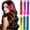 red+pink+purple+yellow+green+blue, variant on Hair Chalk - Temporary Hair Color Pens, 6 Pcs Water-Based Bright Dye Sticks, Washable, Salon & Home Use, Party & Cosplay, Colorful Hair Marker, Teen Girls Gift, Christmas, Birthday 6PCS*1