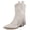 Gray, variant on Women's Western Fringe Cowboy Boots Pointed Toe Chunky Heel Tassel Cowgirl Ankle Booties