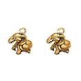 thumbnail image 4 of Jumpingount Colgante antiguo Animal collar llaveros accesorios de joyería Mini decoración manualidades miniaturas figuritas escritorio hogar Cobre puro sólido, elefante 2piezas, 4 of 6