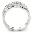 thumbnail image 3 of Luxe Jewelry Designs Stainless Steel Pave Women's Ring with Round CZ - Size 6, 3 of 4