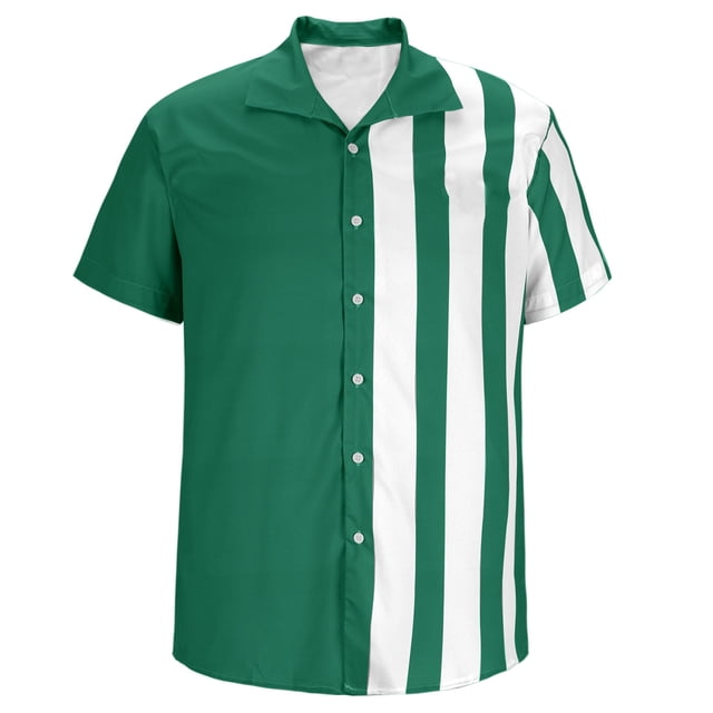 ylioge Plus Size Short Sleeve Shirts S-6XL Big and Tall Button-Down Collared Tshirts Shirt Lightweight Color-Block Comfort Going Out Beach Tops