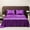 Purple, variant on Nkmbld Soft Solid Matte Satin Hotel Luxury Sheet Set Deep Pocket Fitted Sheet Flat Pillowcase for All Season, Queen, Purple