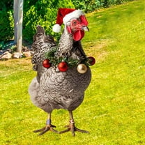 TAILTOSS Chicken Yards Garden Stake Rustic Style 1 Courtyard And Park Decorative Use 29.5X13.4X0.4In