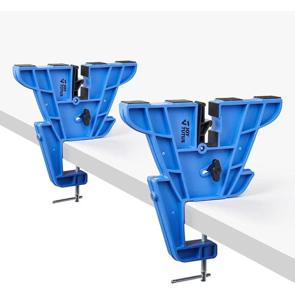 JOYTUTUS Ski and Snowboard Vises for Tuning Edges & Waxing Non-Slip Snowboard Clamp with Rubber Pads Vice Grips