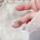 thumbnail image 5 of Anillo abierto con letras mayúsculas de cobre, anillos portátiles para interiores y exteriores, joyería para fiestas y discotecas, regalo de Ropa, zapatos y accesorios Miscelánea Letra W Guardurnaity AP0276-23, 5 of 5