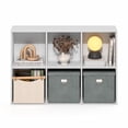 thumbnail image 5 of Furinno LUDER 6-Cube Open Shelves Bookcase. 9.5 x 24.6 x 35.4. White, 5 of 5