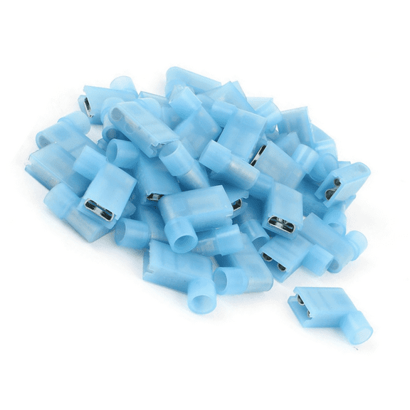 80Pcs 90 Degree Insulated Female Push on Wire Terminal Connector