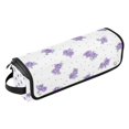 thumbnail image 2 of Hair Tool Organizer Bag with Heat Resistant Mat Removable Travel Storage Case for Hot Air Brushes Curling Irons Lavender Roses Pattern, 2 of 8